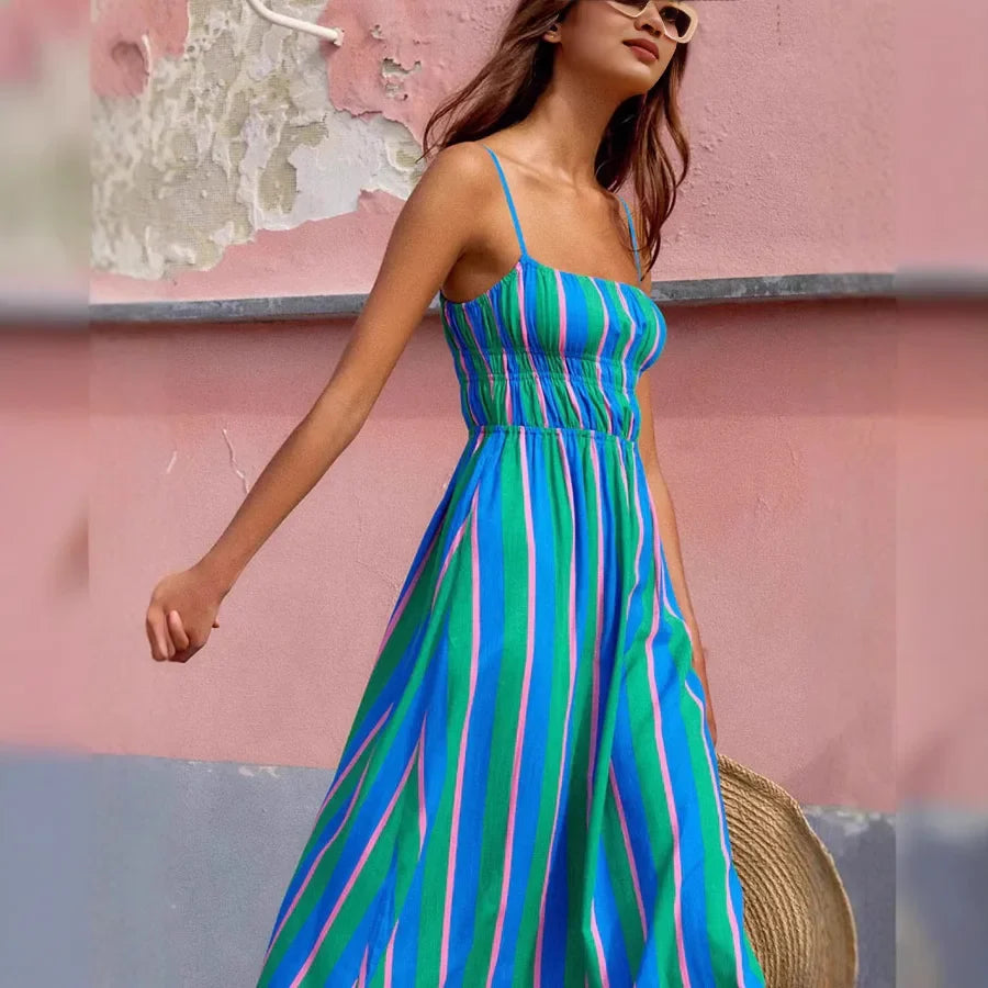 Striped Midi Dress Life Amalfi® – Easy Fit & Holiday Style
