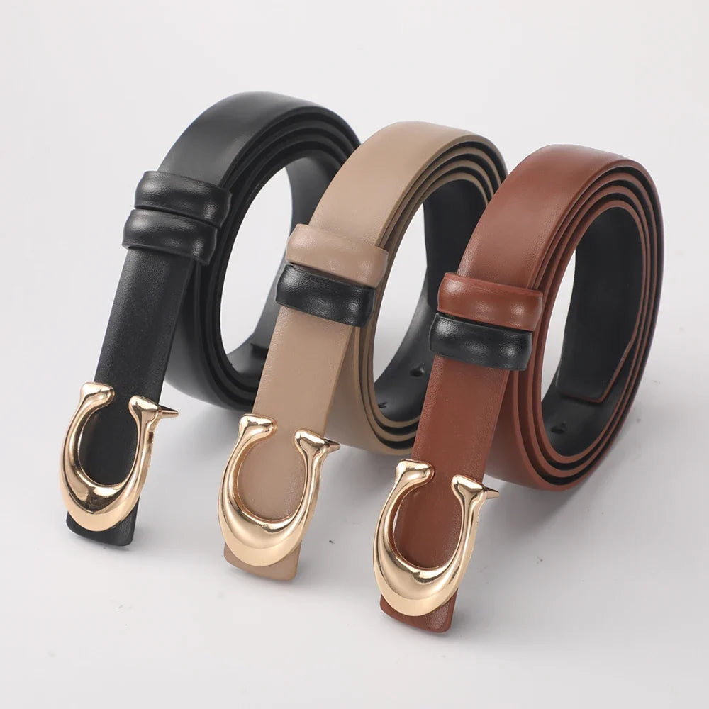 Milano Sculpted C-Buckle Belt