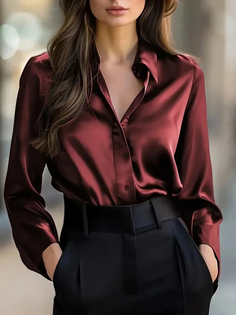 Milano Satin Blouse Life Amalfi® – Elegant Finish & Easy Styling