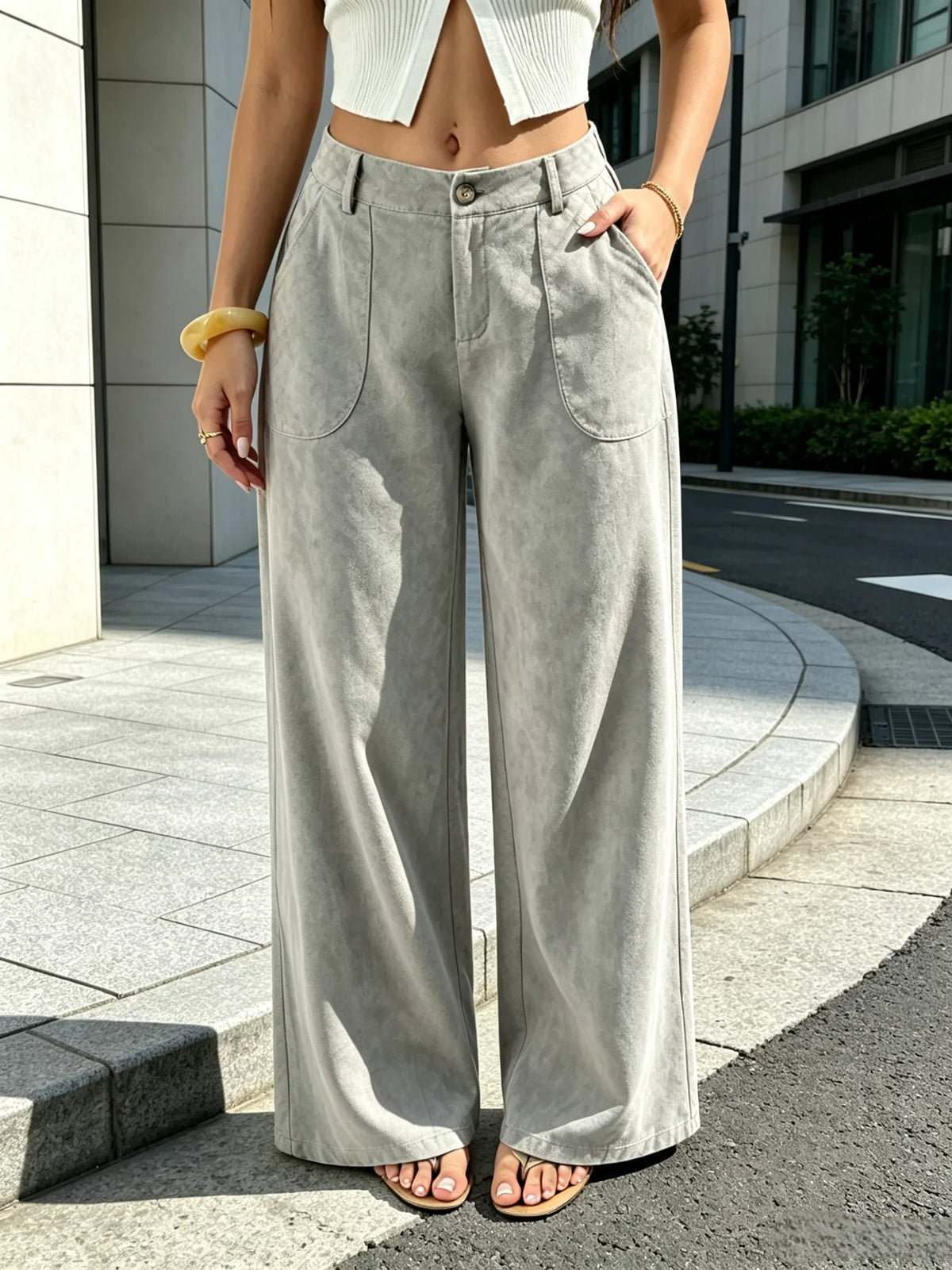 Parma Faux Suede Trousers Life Amalfi® – Relaxed Fit & Easy Style