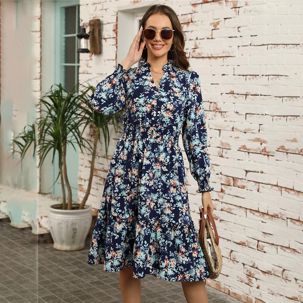 Sorrento Floral A-Line Midi Dress