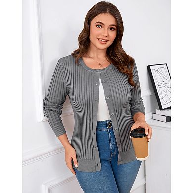 Perugia Fine-Knit Button Cardigan in Grey | Life Amalfi