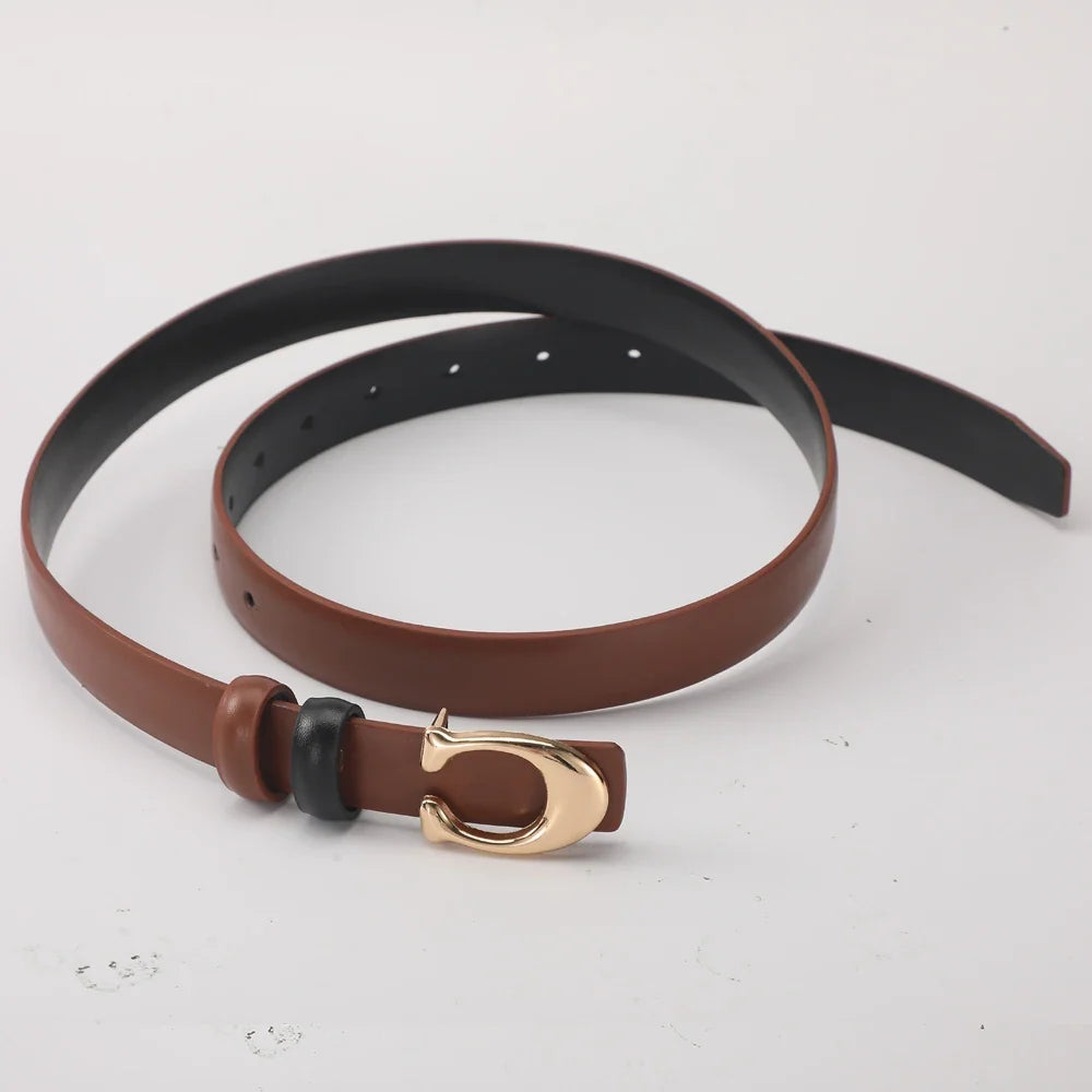 Milano Sculpted C-Buckle Belt