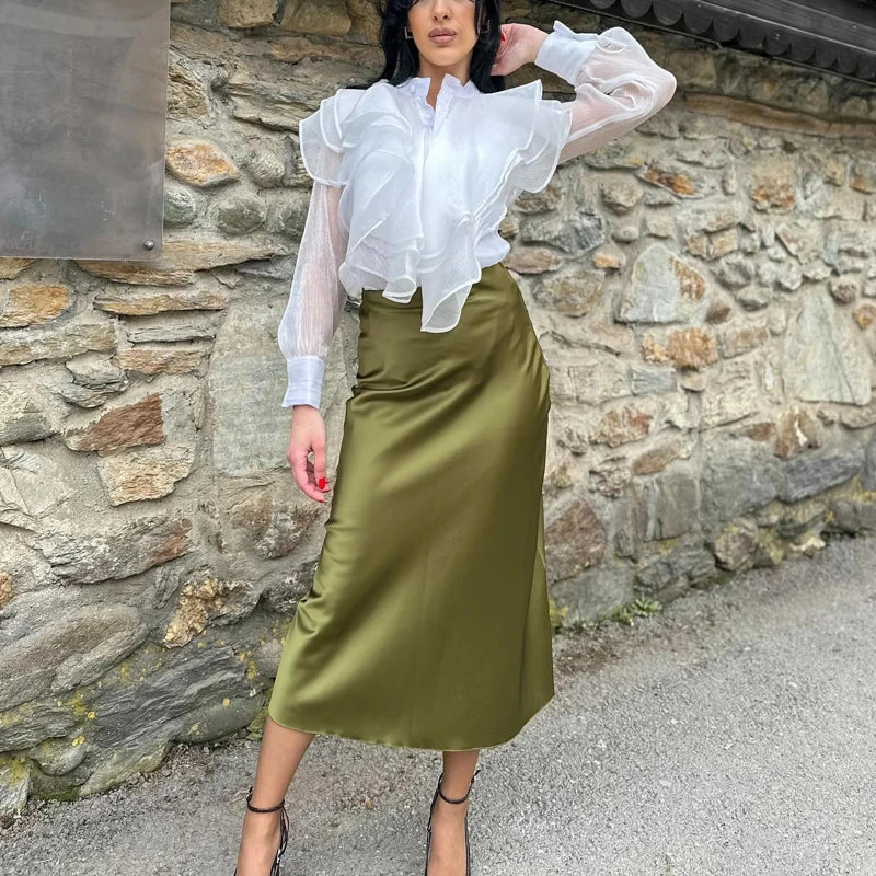 Pienza Satin Skirt Life Amalfi® – Elegant Shape & Versatile Style