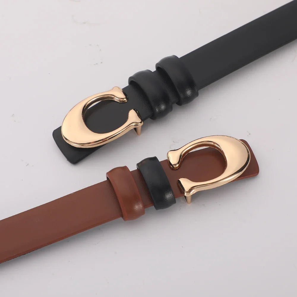 Milano Sculpted C-Buckle Belt