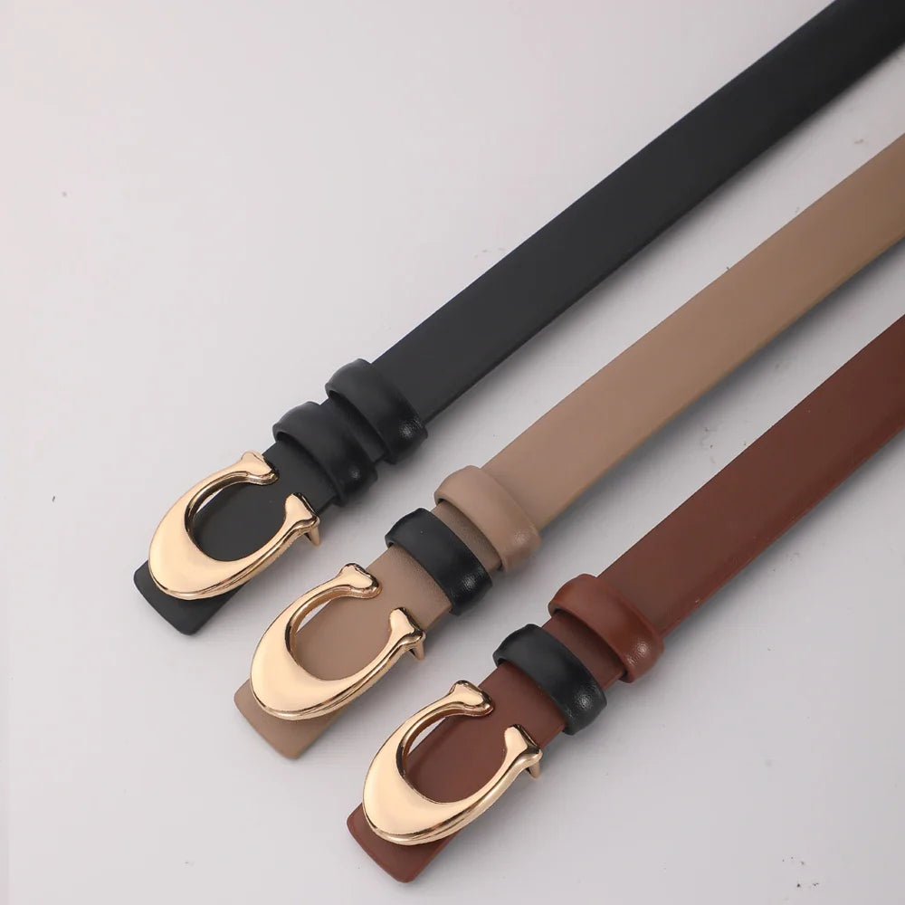 Milano Sculpted C-Buckle Belt