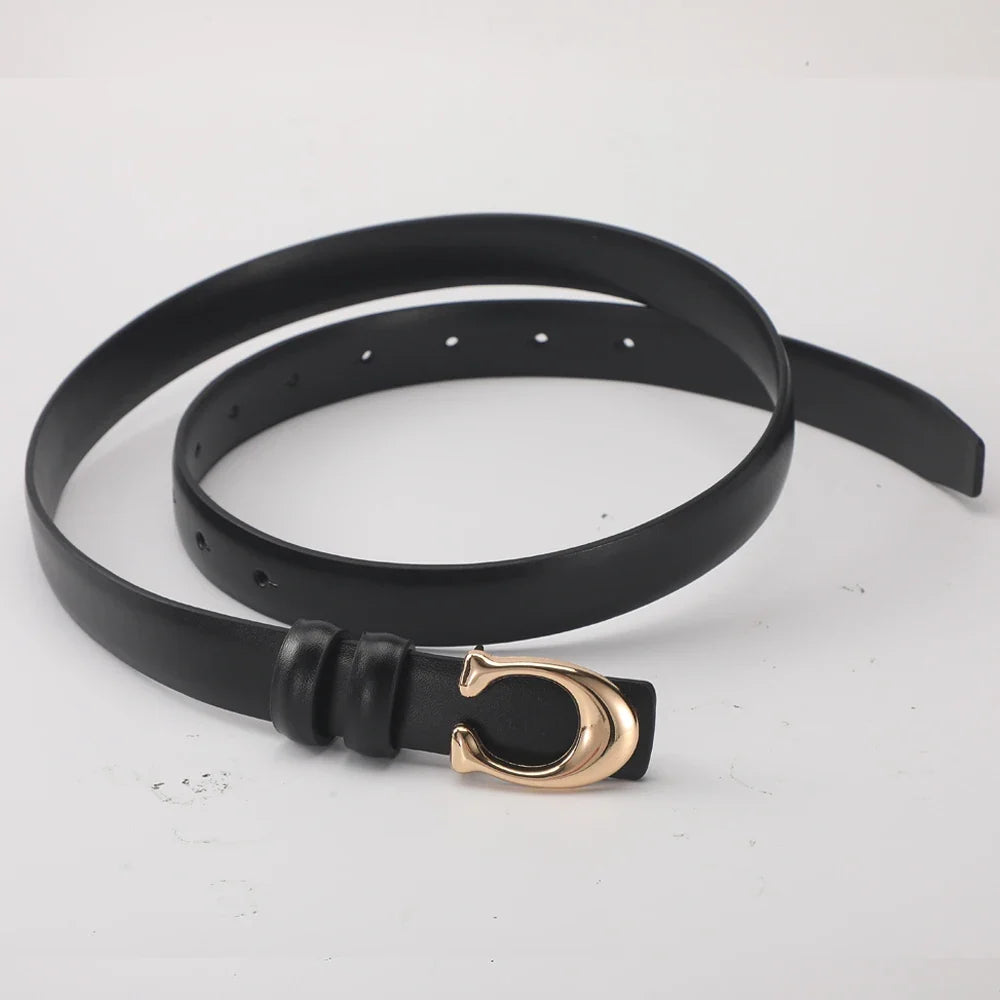 Milano Sculpted C-Buckle Belt