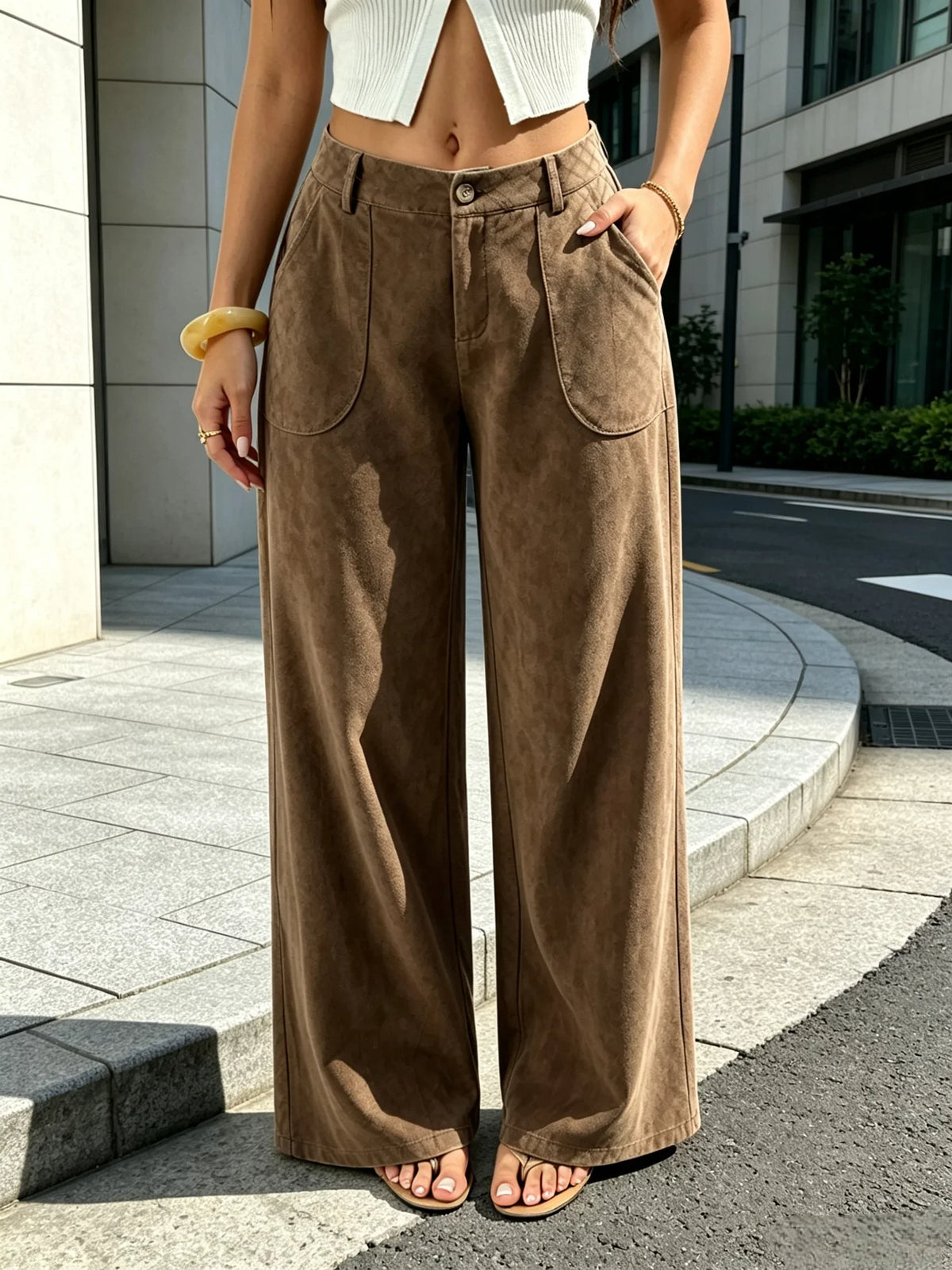 Parma Faux Suede Trousers Life Amalfi® – Relaxed Fit & Easy Style