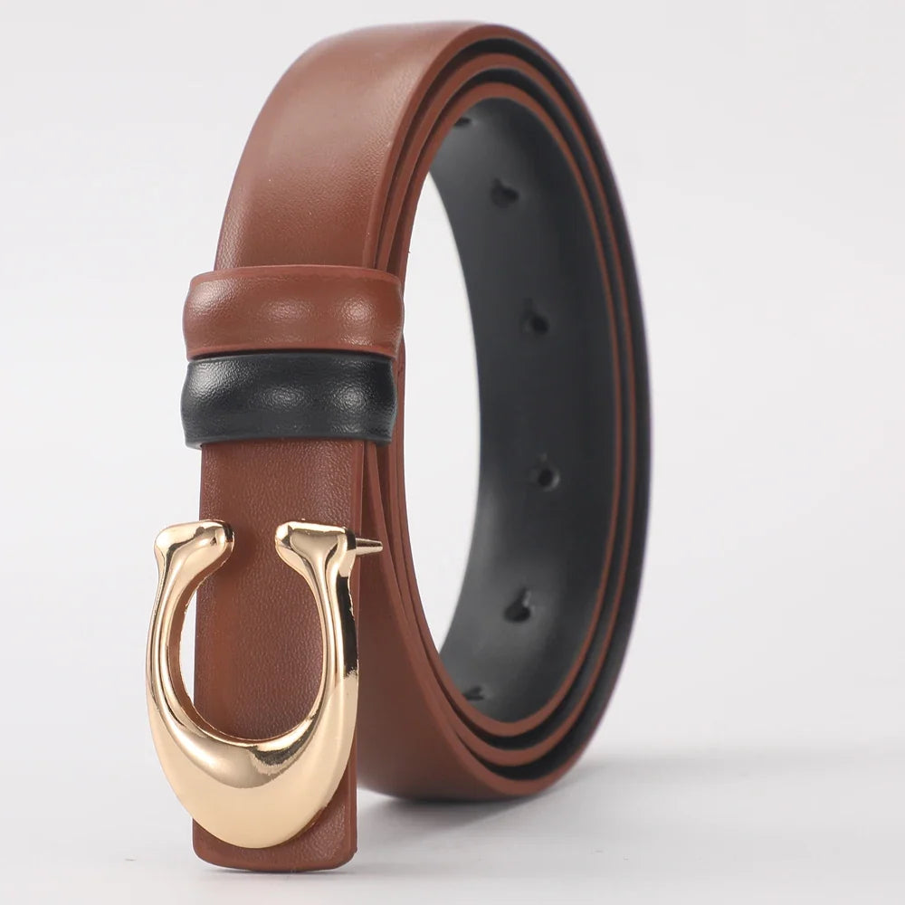 Milano Sculpted C-Buckle Belt